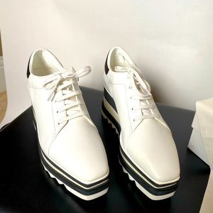 Stella McCartney lace up 3” platform shoe.